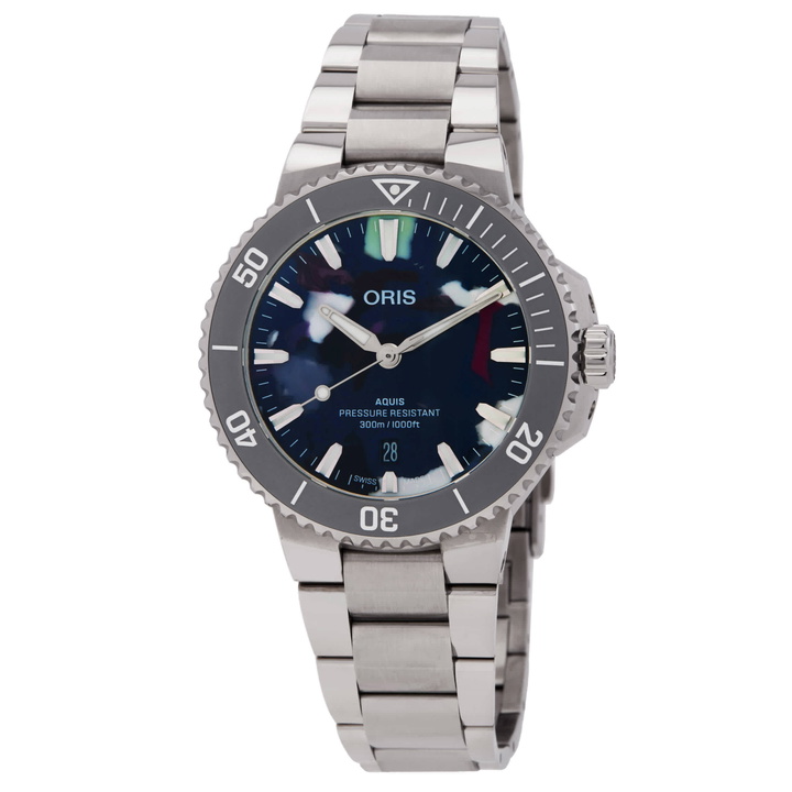 Photo: Oris Aquis Date Upcycle Automatic Mens Watch 01 733 7787 4150-07 8 22 04PEB