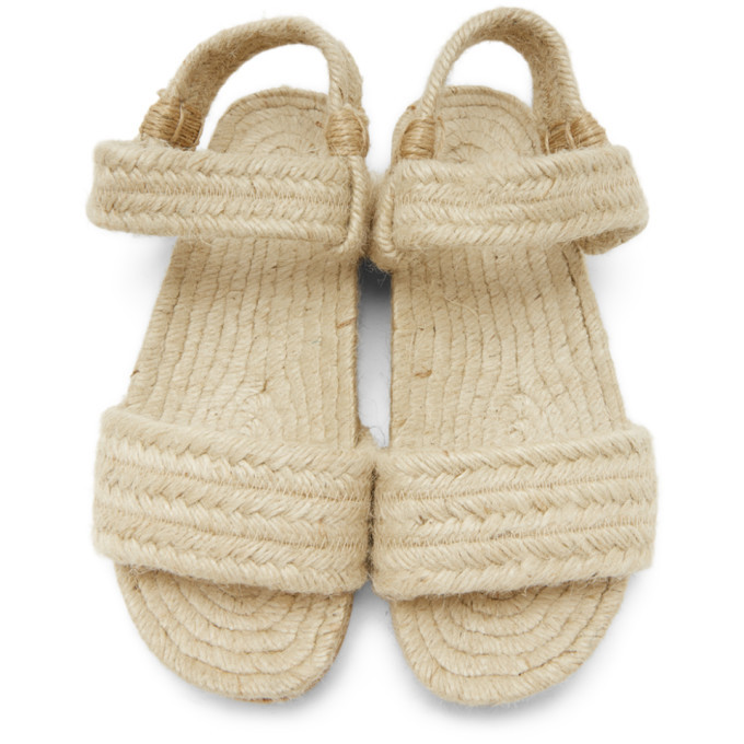 Cherevichkiotvichki Beige Woven Sandals