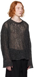 AIREI Gray Crewneck Sweater
