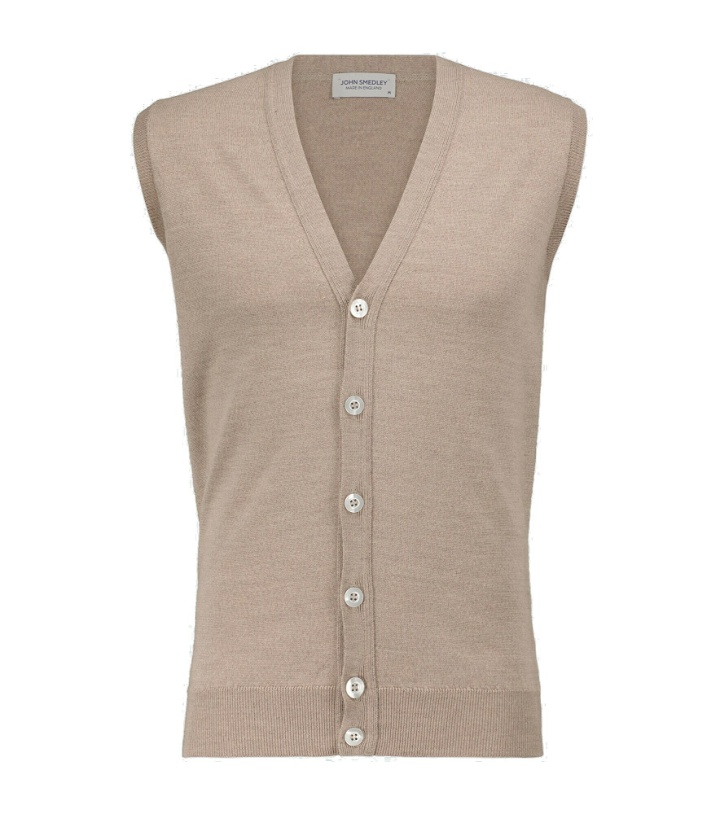 Photo: John Smedley - Stavely knitted wool vest