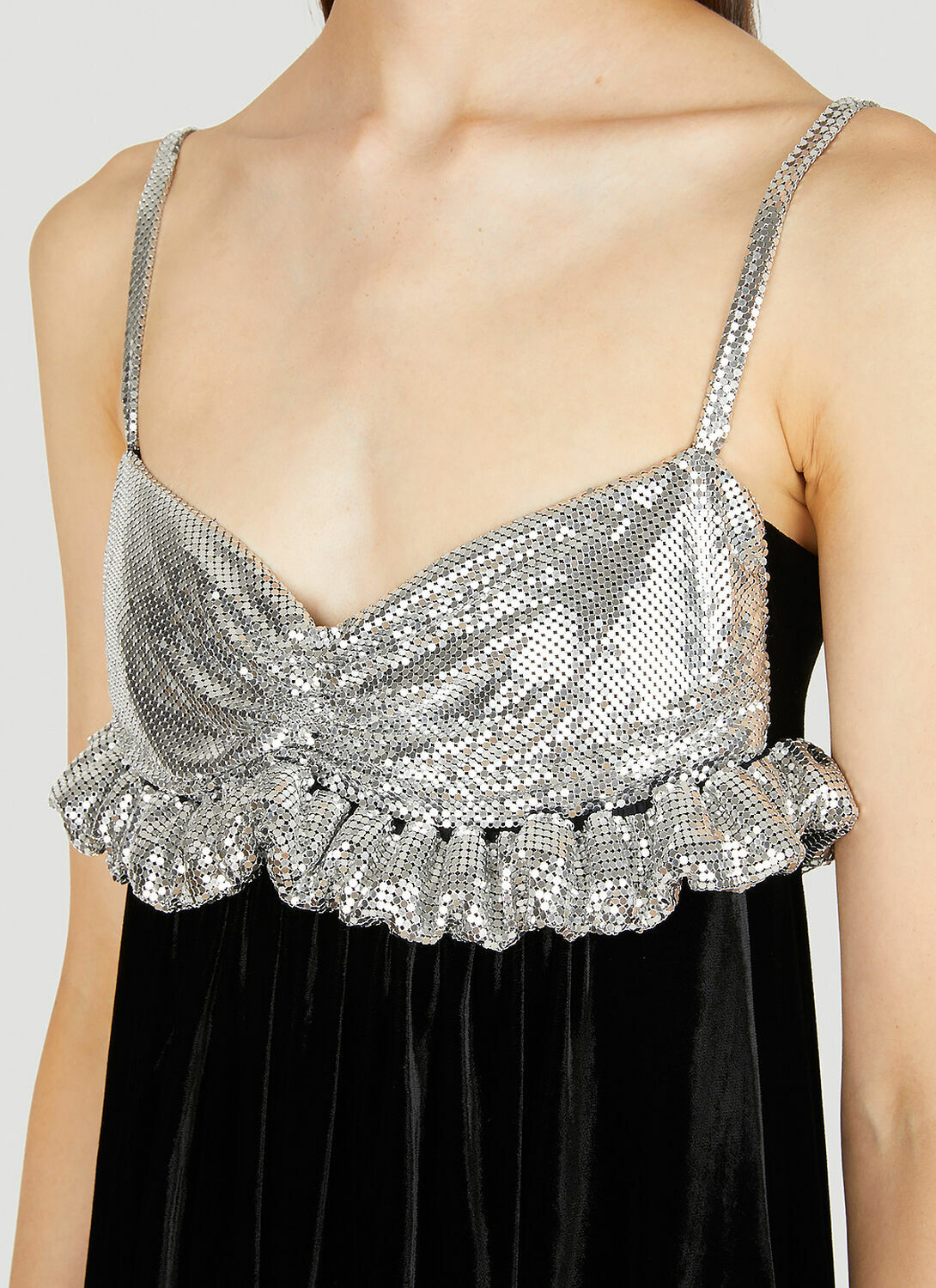 Rabanne Chainmail Panel Mini Dress