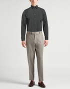 Theory Mens Shirt Dark in Green