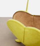 Alaïa Le Cœur leather and suede crossbody bag