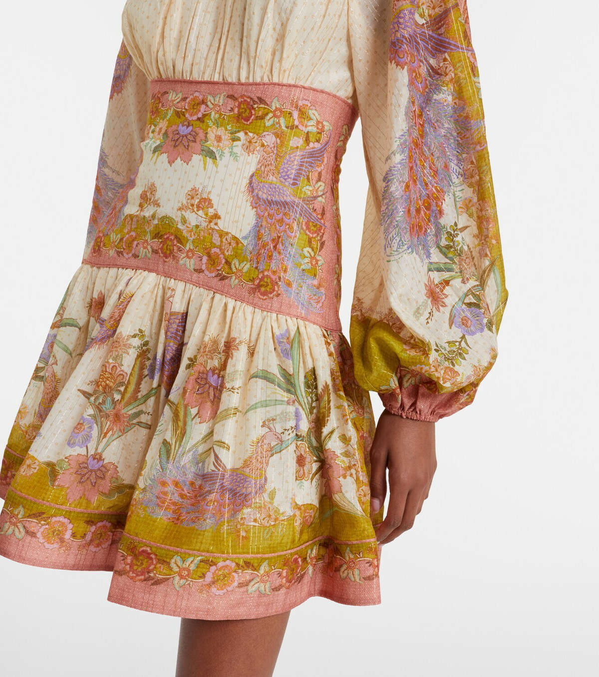Zimmermann Indra cotton and silk-blend minidress