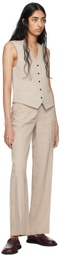 ANINE BING Beige Lena Vest