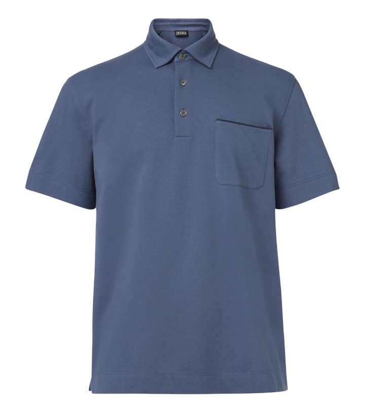 Photo: Zegna Cotton piqué polo shirt