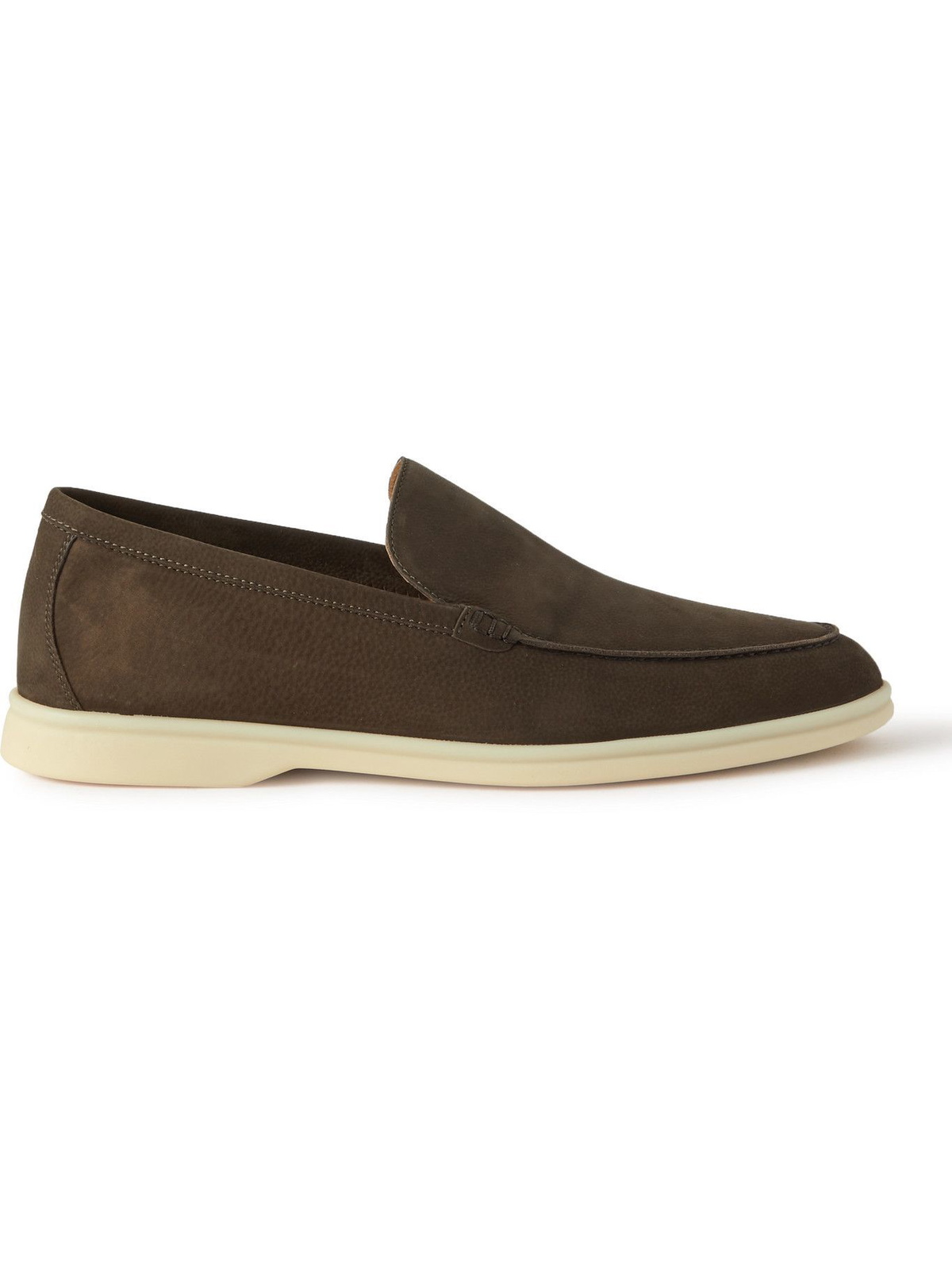 Loro Piana - Summer Walk Nubuck Loafers - Brown Loro Piana