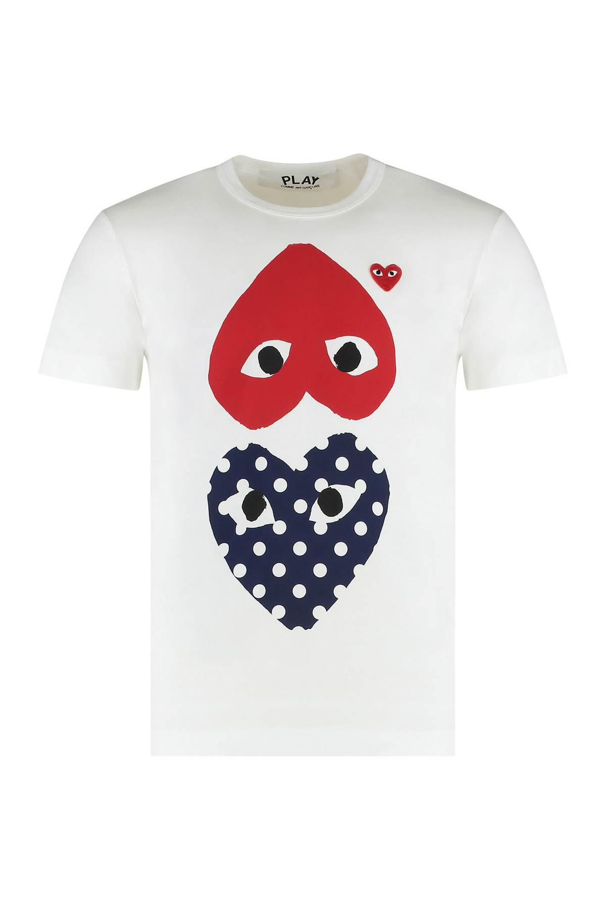 【Comme des Garcons PLAY】Studded Large Heart T-Shirt Comme des Garçons Play Men's Studded Large Heart T-Shirt in