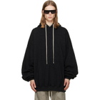 Rick Owens Black Tower Hun Hoodie