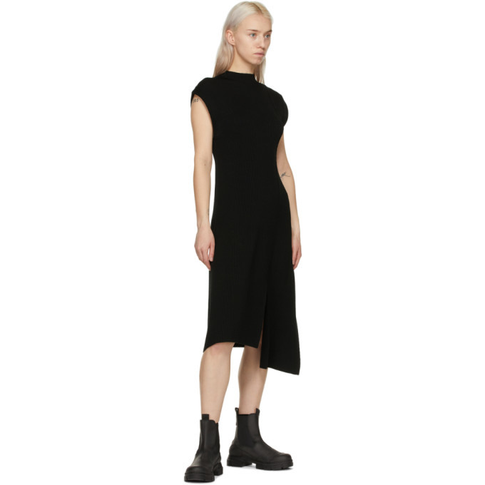 asymmetric jumper dress Asymmetric Slant Band Jumper Dress in Cadet Grey