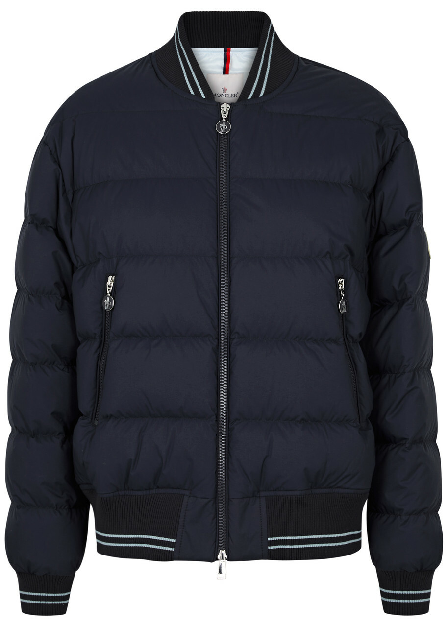 新作！【MONCLER】Argo ボンバー ジャケット 2カラー Moncler Argo Quilted Shell Bomber Jacket Dark Blue Moncler