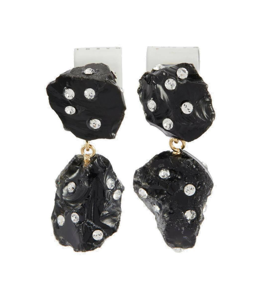 国内発送/送料関税込【Marni】 \"Marni Symbol\" drop earrings Palladium metal Marni Symbol earrings | Marni