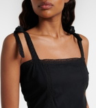 Faithfull Emilia lace-trimmed cotton romper