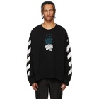 Off-White Black and White Dripping Arrows Sweatshirt