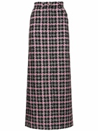 MSGM - Cotton Blend Plaid Midi Skirt