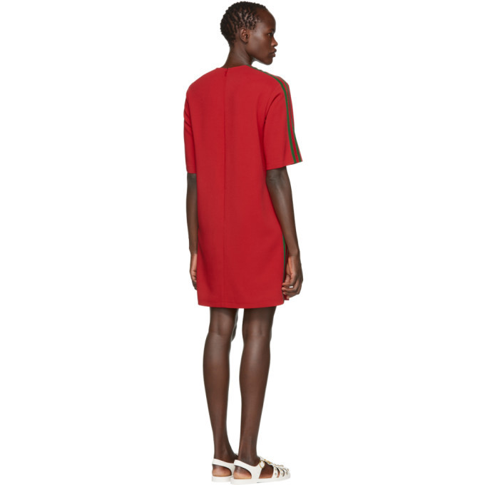 Gucci Red Webbing Tunic Dress