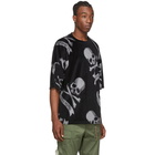 mastermind WORLD Black Allover Skull T-Shirt