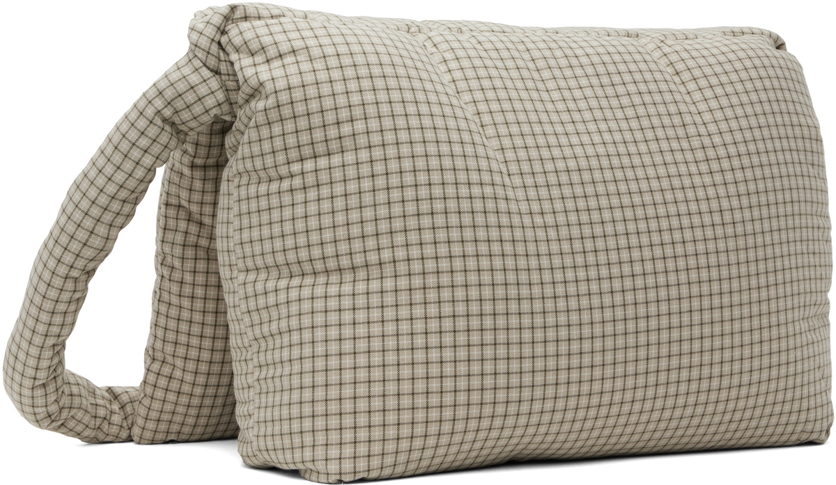 ERL Beige Plaid Messenger Bag イーアールエル ERL Beige Plaid Messenger Bag イーアールエル ERL - イーアールエル