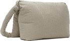 ERL Beige Plaid Messenger Bag