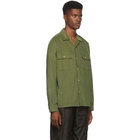 John Elliott Green Corduroy Snap Shirt