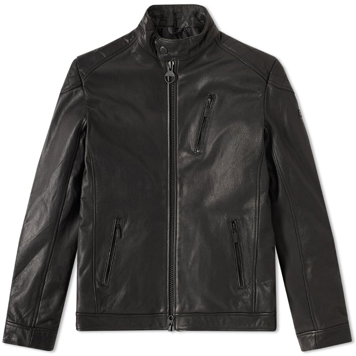 Photo: Barbour International Winter Sproket Leather Jacket