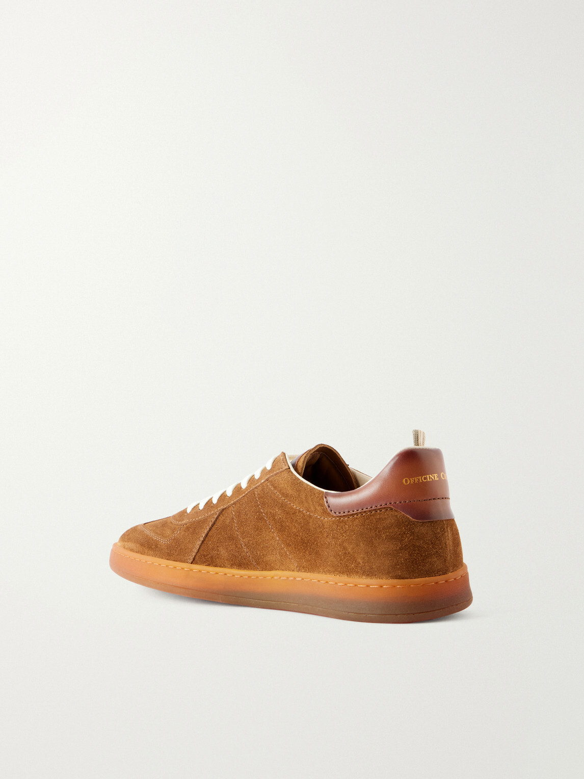 Officine Creative - Militia 002 Leather-Trimmed Suede Sneakers - Brown