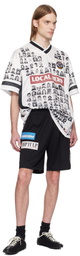 Martine Rose White Printed 'Local Hero' Football Jersey