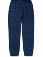 Blue Blue Japan - Tapered Indigo-Dyed Cotton-Jersey Sweatpants - Blue