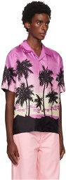 Palm Angels Purple & Black Sunset Shirt