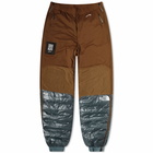 The North Face Men's x Undercover 50/50 Down Pant in Concrete Grey/Sepia Brown