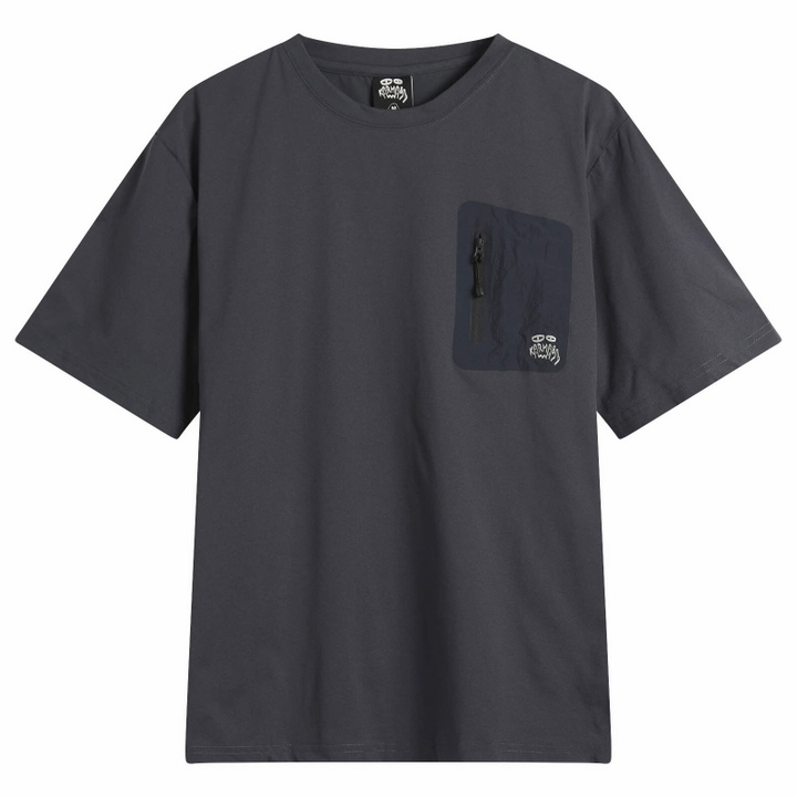 Photo: Karma8a Men's Logo Pocket Rue T-Shirt in Navy