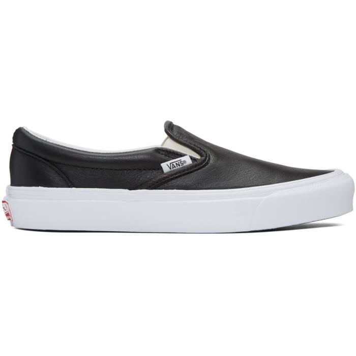 Photo: Vans Black UA OG Classic LX Slip-On Sneakers