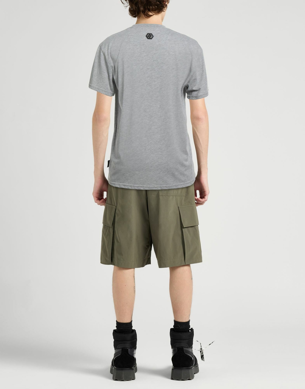 Philipp Plein Mens T-shirt in Grey