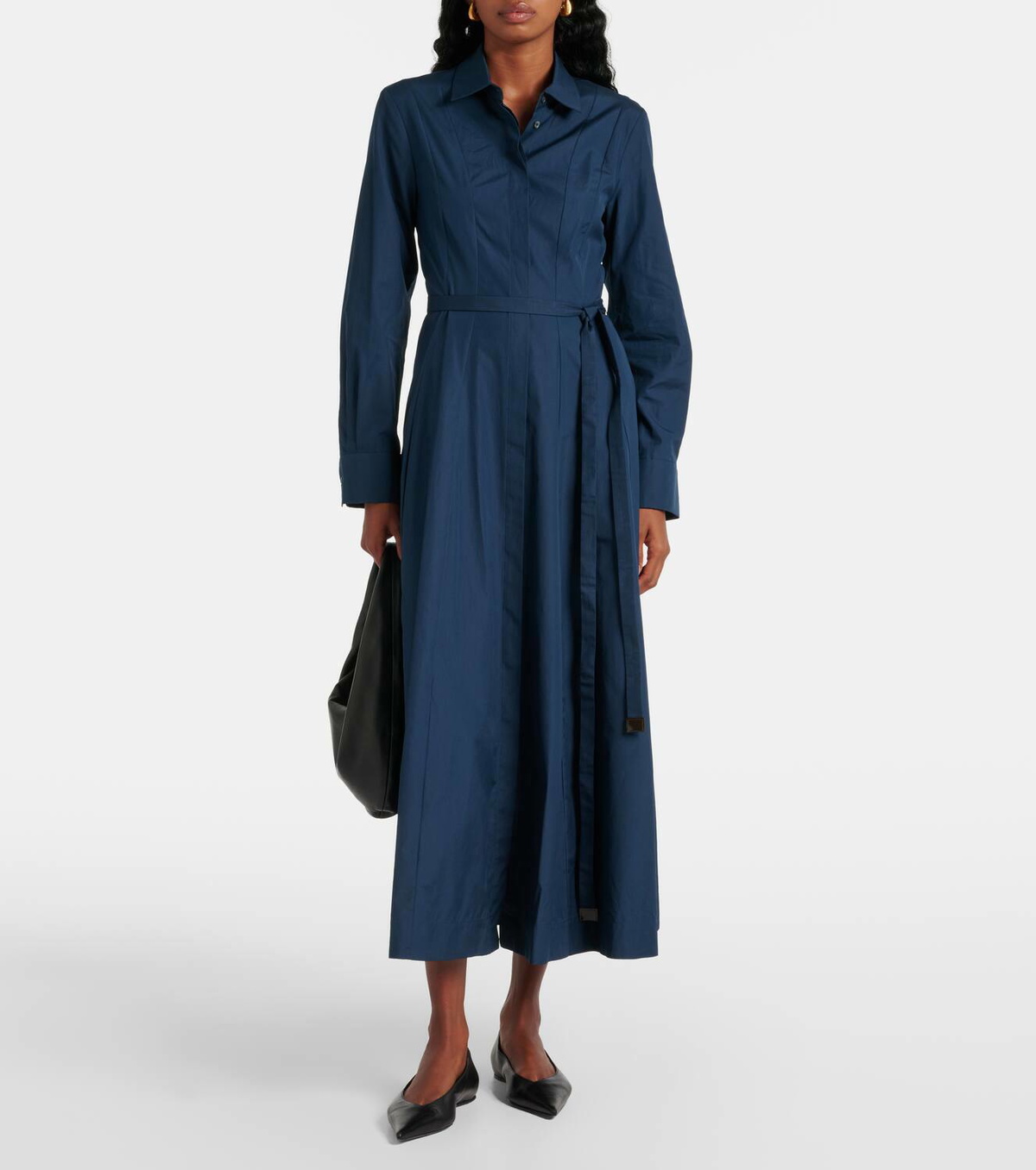 【送料 関税込】’S Max Mara Patty pleated cotton midi dress S Max Mara Patty pleated cotton midi dress S Max Mara