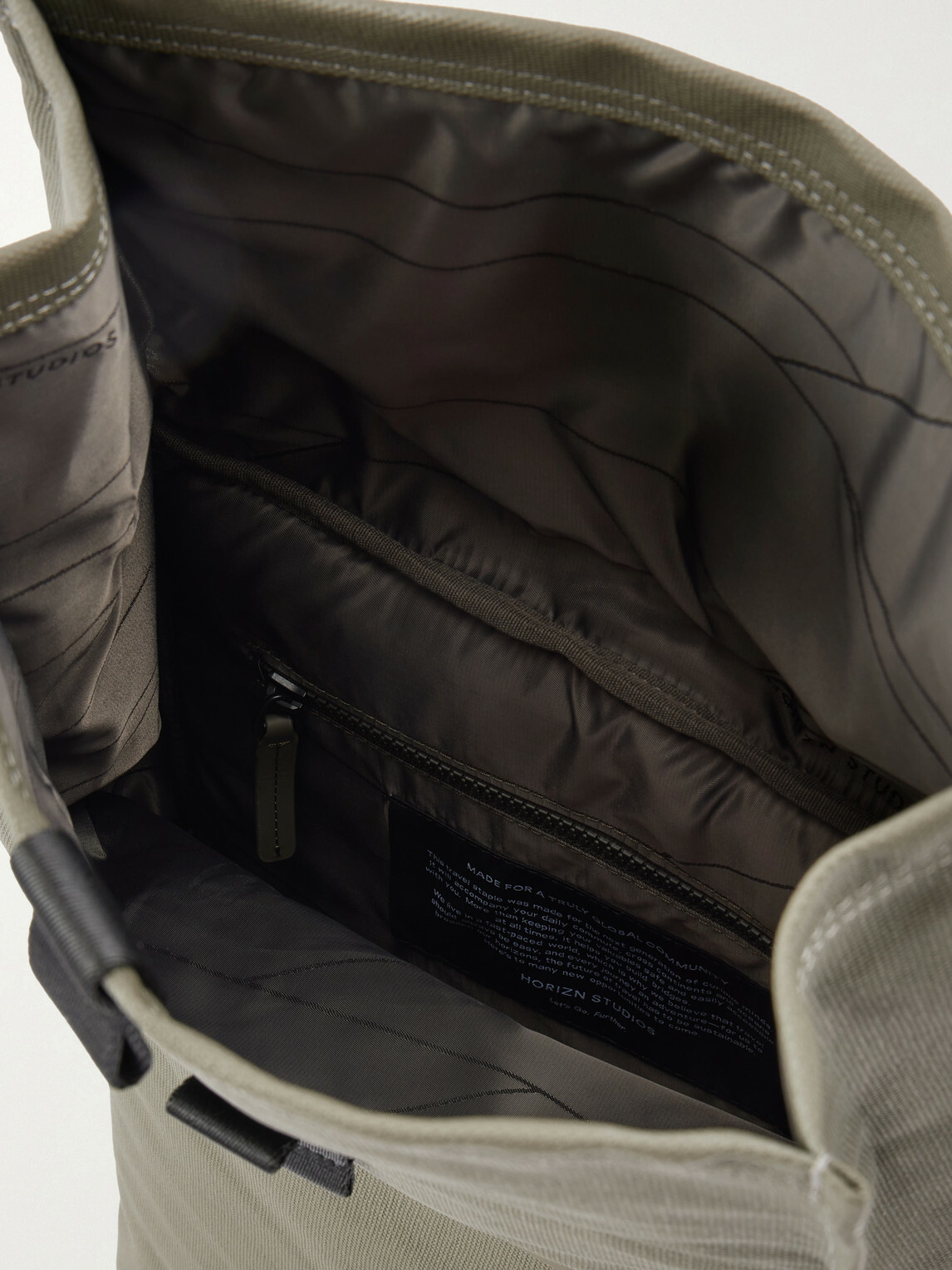 Horizn Studios - SoFo Rolltop X Waxed Cotton-Canvas Backpack