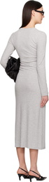 ANINE BING Gray Jo Maxi Dress