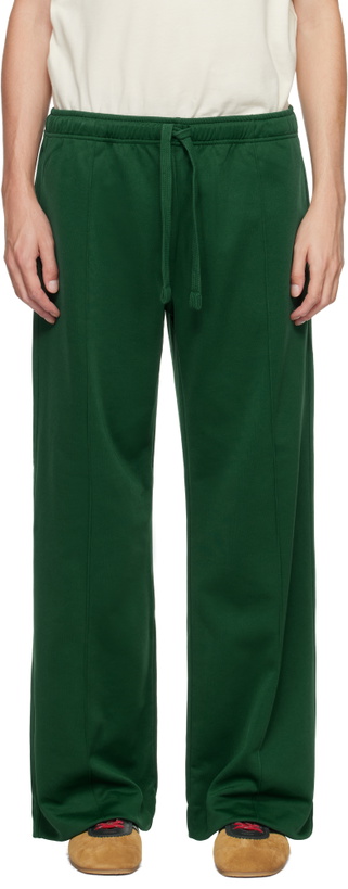 Photo: JW Anderson Green Pintuck Sweatpants
