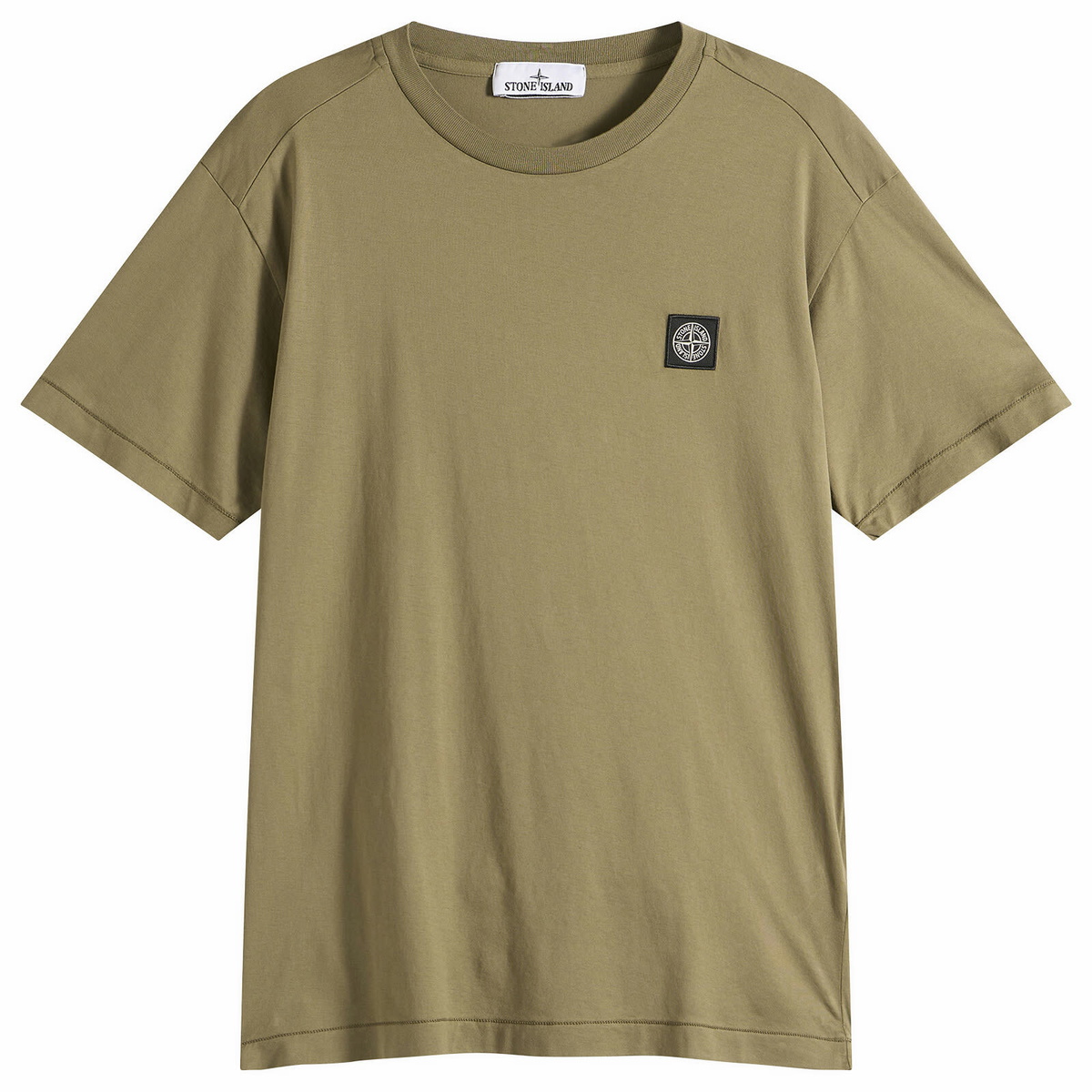 Stone Island Garment Dyed Zip Shirt Green Stone Island