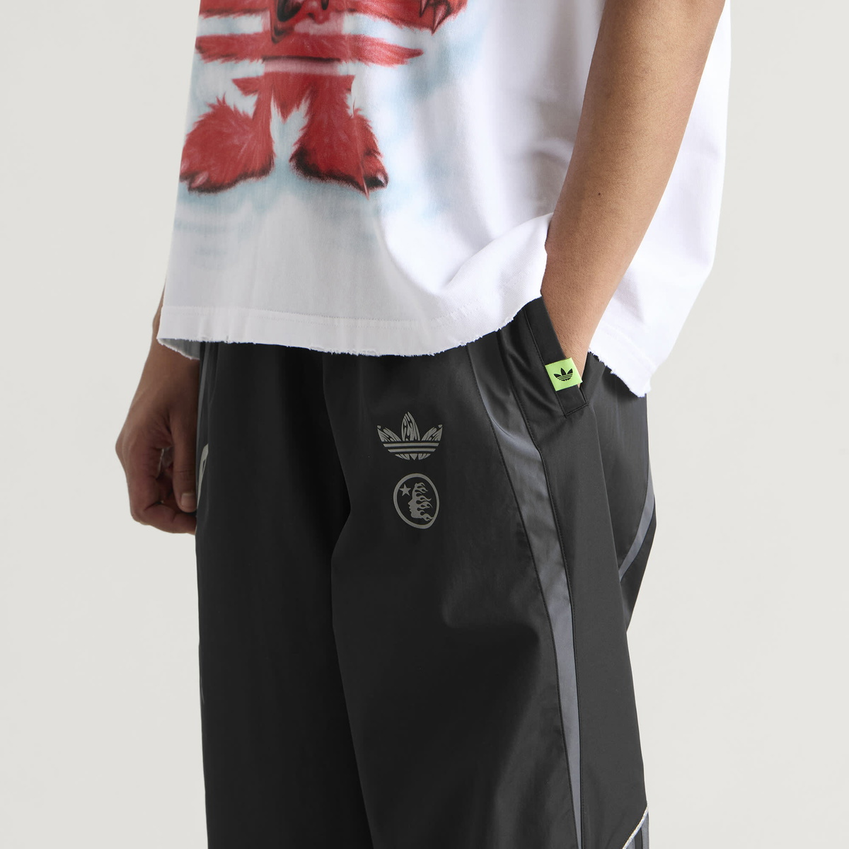 Adidas Men's x Hellstar Track Pant in Black