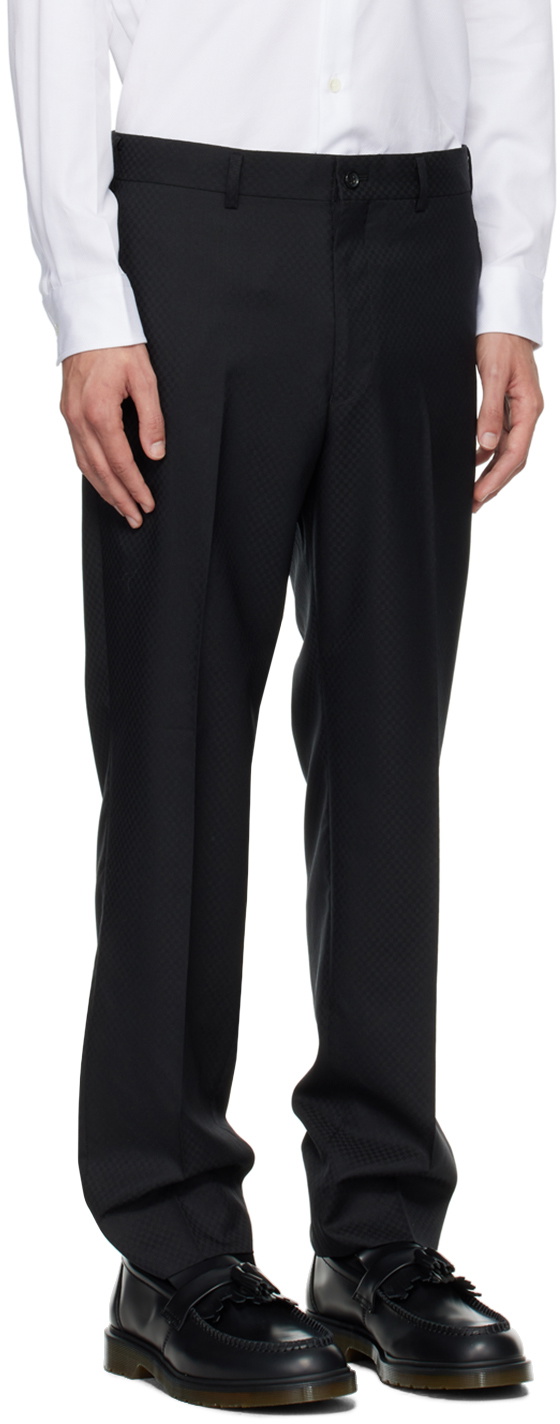 Comme des Garçons Homme Deux Black Wool Trousers