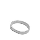 Pearls Before Swine Men's Polished Sliced Band UD Ring in Silver