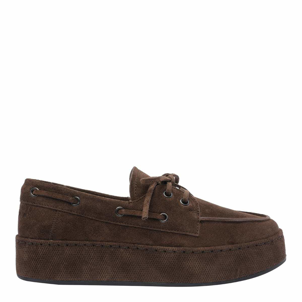 Hogan H681 suede platform boat shoes Hogan