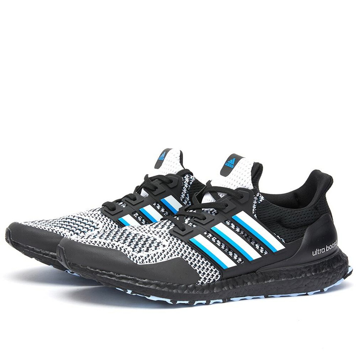 Photo: Adidas Men's Ultraboost 1.0 x Hawks Sneakers in Core Black/White/Blue