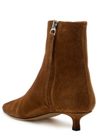 Aeyde Sofia 40 Suede Ankle Boots Tan