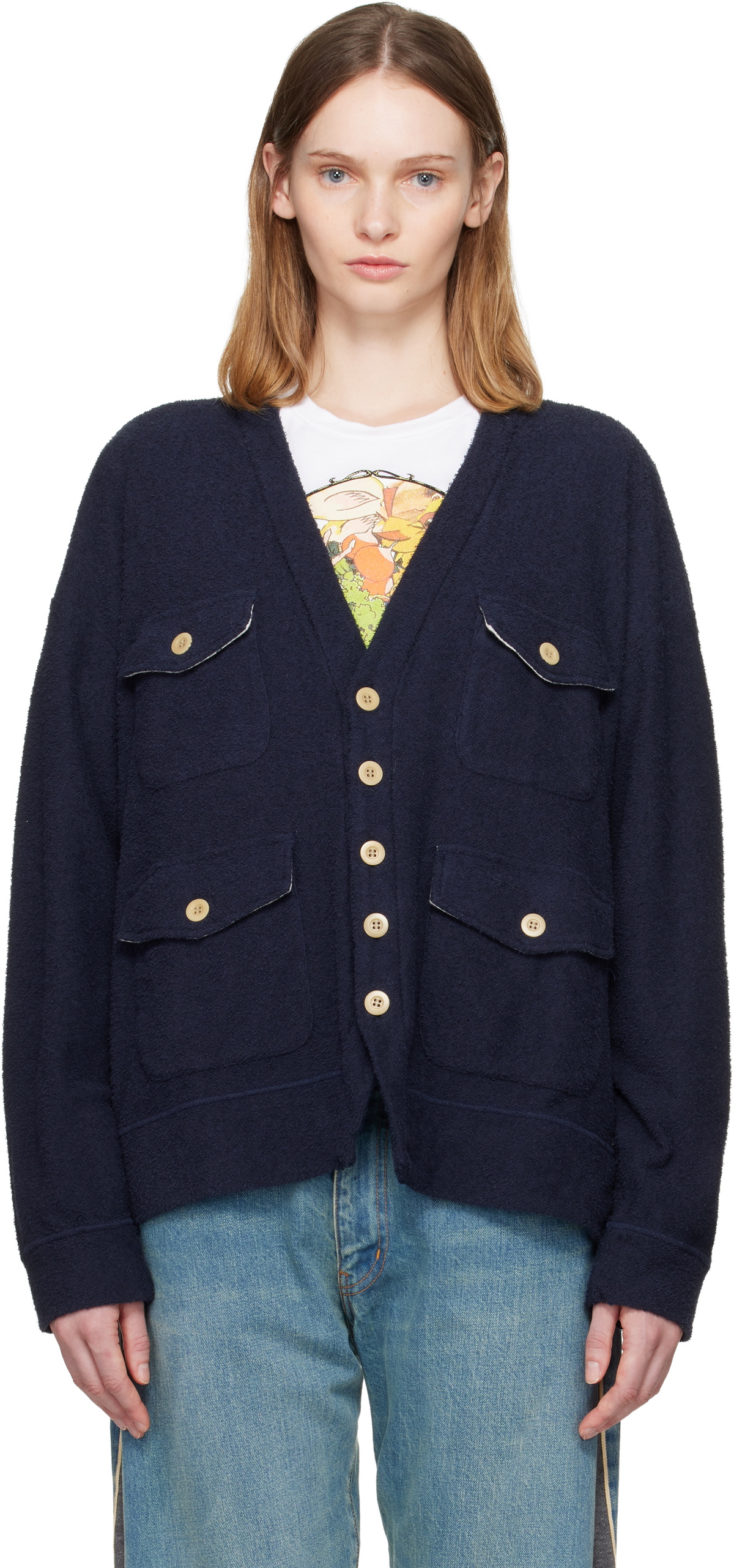 Undercover Women's Leopard Cardigan in Beige Base Undercover