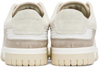 Acne Studios White & Beige Low Top Sneakers
