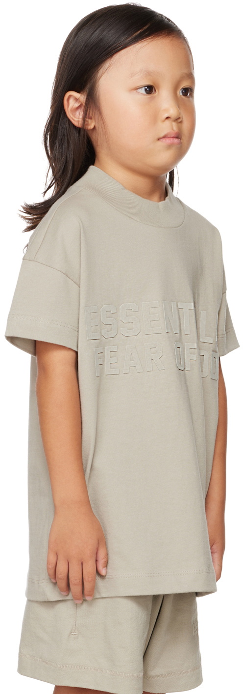 Essentials Kids Gray Mock Neck T-Shirt Essentials