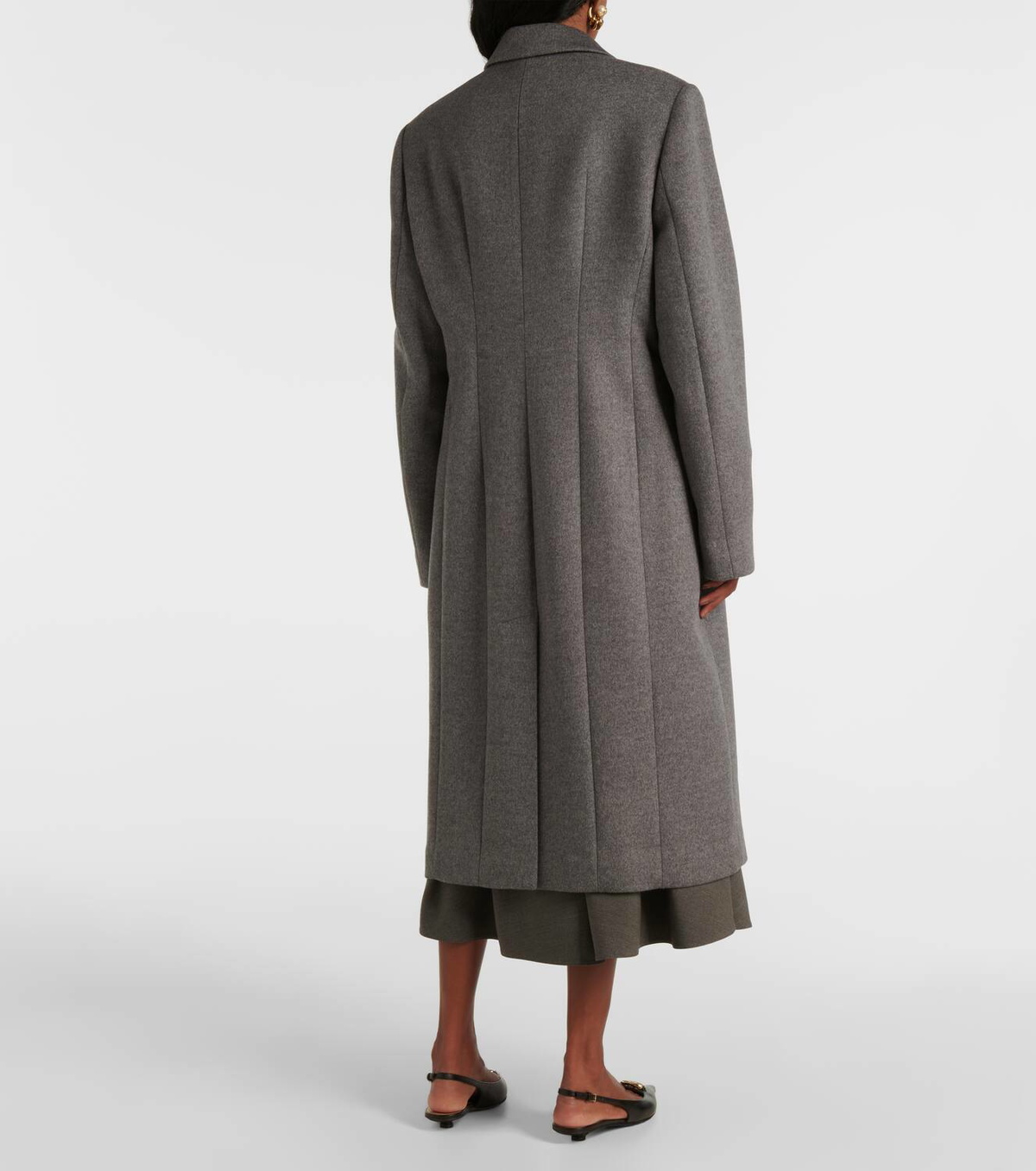 Valentino Bow-detail wool and cashmere coat Valentino