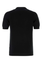 Fedeli Black Cotton Sweater