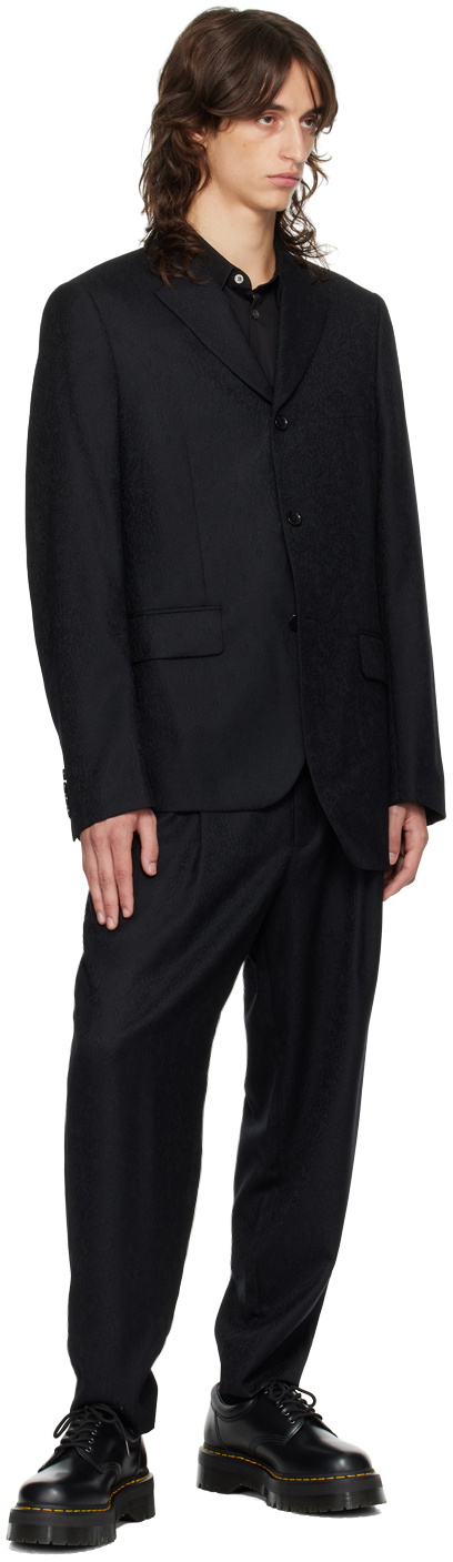 Comme des Garçons Homme Deux Black Paisley Blazer